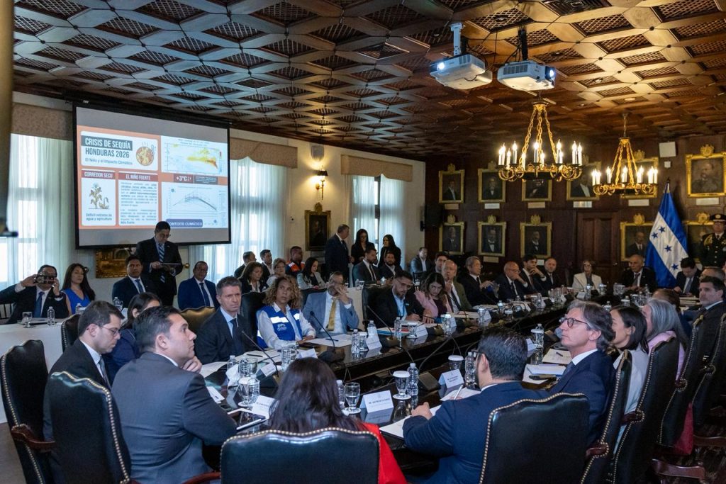 Gobierno coordina respuesta humanitaria ante sequía con cooperación internacional y anuncia inversiones para el agua en Tegucigalpa